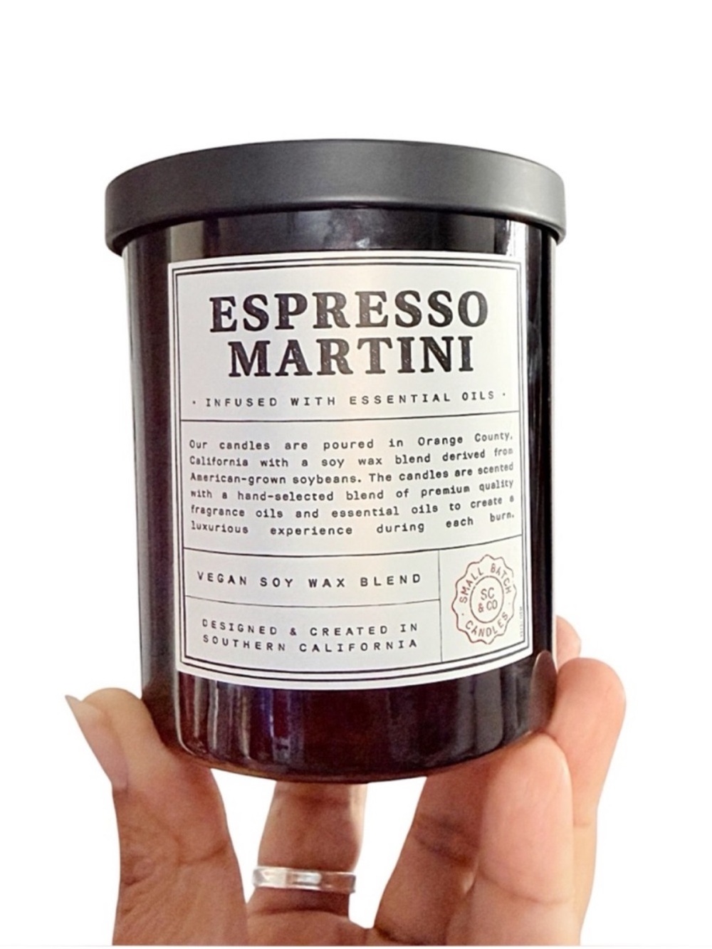 Leoben Company Espresso Martini Scented Candle - Black Jar